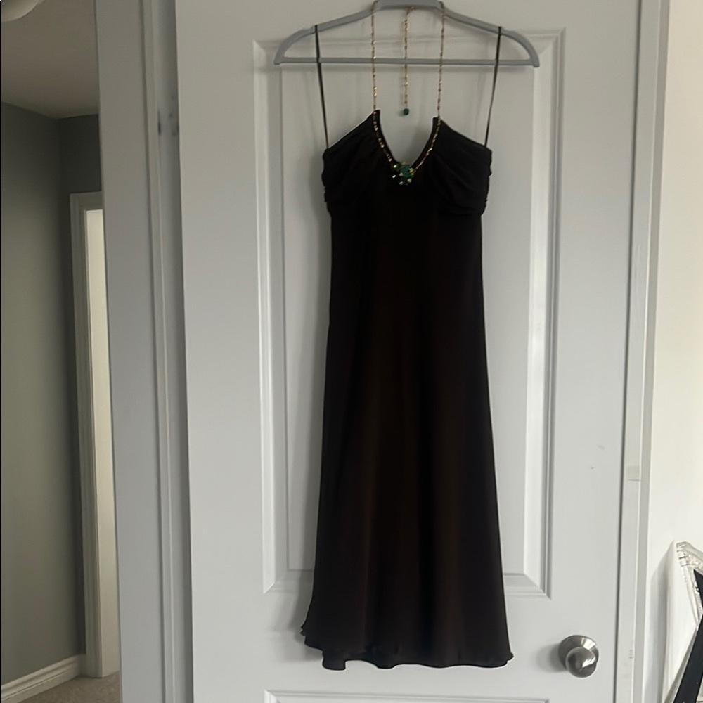 Express Black Strapless Dress